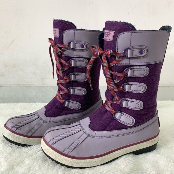 UGG 1001743 Baroness Purple Lilac Duck Boots 7 - Picture 1 of 16